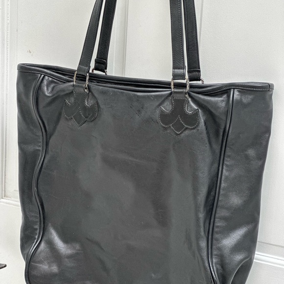 Chrome Hearts large Black Leather travel tote - Picture 2 of 12